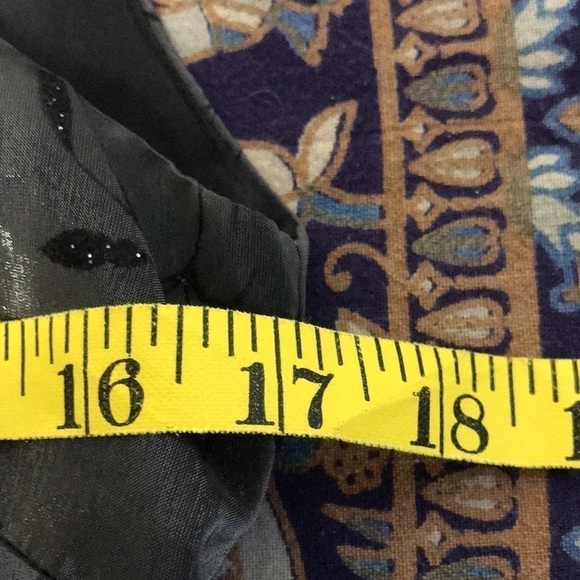 YL by YAIR Sleeveless Formal Cocktail Dress size 8 Gray Shimmer Black Sparkle - Picture 8 of 11